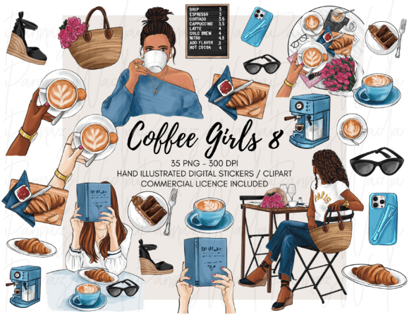 Download Coffee Girls 8 Cafe PNG - Coffee Collection