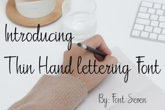 Download Thin Hand-lettering Script - Thin Collection